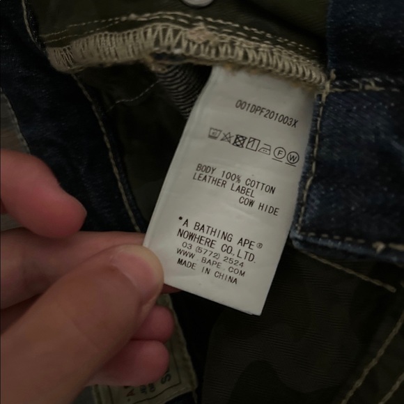 Bape Jeans size 28 - Picture 3 of 6